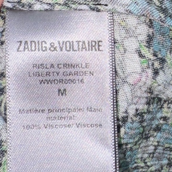 ZADIG & VOLTAIRE Risla Dress Medium Risla Liberty-floral Crinkle Dress In Gelb - Picture 8 of 11